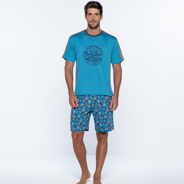 PUNTO BLANCO PIJAMA TEJIDO MODAL Y ALGODON LONGBOARD