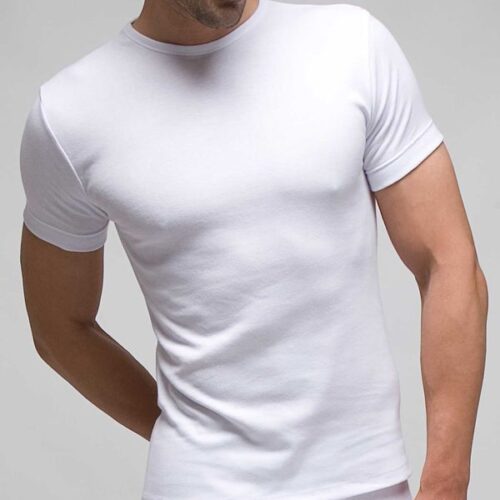 CAMISETA HOMBRE MANGA CORTA ALGODON