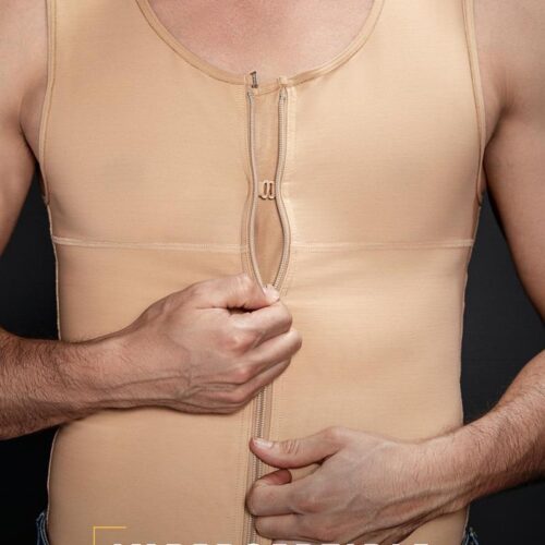 CHALECO MASCULINO CON COMPRESION DE ABDOMEN, PECHO Y ESPALDA