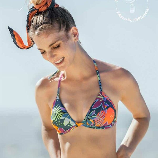 LEONISA TOP DE BIKINI IDEAL PARA BRONCEARTE ELABORADO CON PET RECICLADO