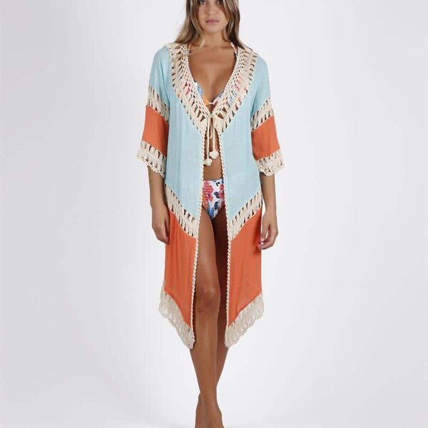 VESTIDO KAFKANO ABIERTO SALIDA DE BAÑO