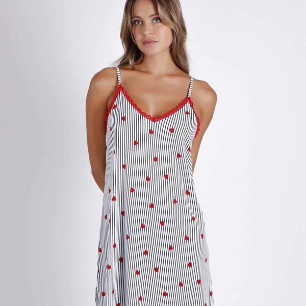 CAMISOLA TIRANTES LOVE ALGODON - VISCOSA