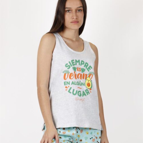 MR WONDERFUL PIJAMA TIRANTES SIEMPRE ES VERANO