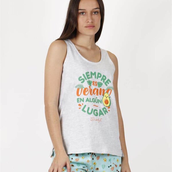 MR WONDERFUL PIJAMA TIRANTES SIEMPRE ES VERANO