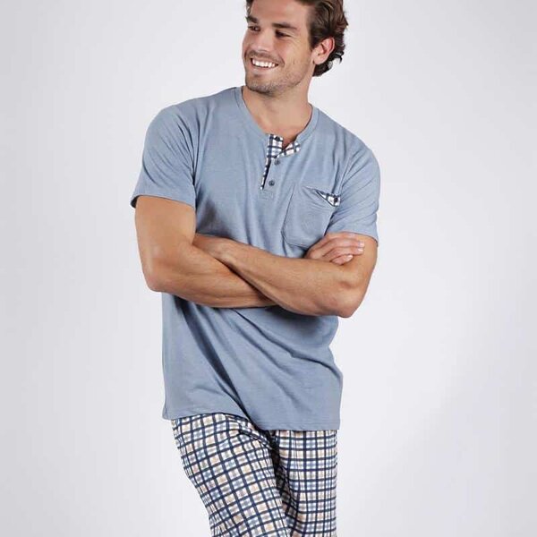 PIJAMA CORTO CLASSIC BLUISH