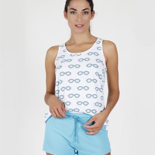 PIJAMA DE ALGODON TIRANTES GLASSES