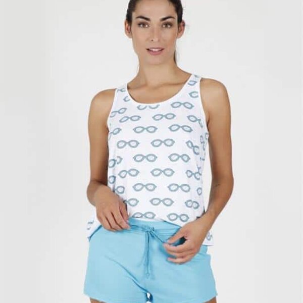 PIJAMA DE ALGODON TIRANTES GLASSES