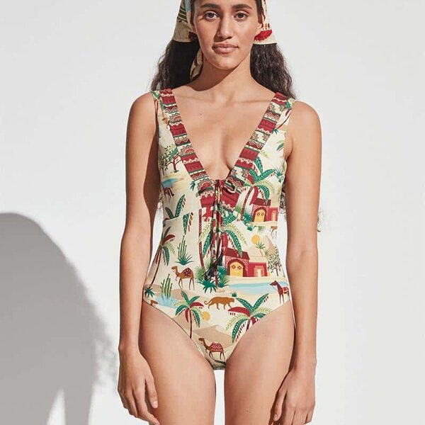BAÑADOR ESTAMPADO SIN ARO