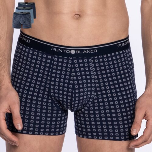 PUNTO BLANCO BOXER PACK 3 ALGODON