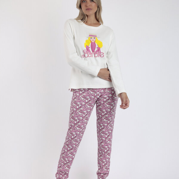 ADMAS PIJAMA LARGO ALGODON BARBIE
