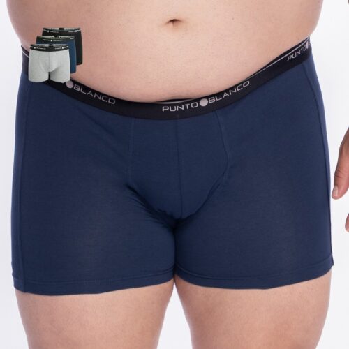 BOXER PUNTO BLANCO HOMBRE PACK 3 ALGODON