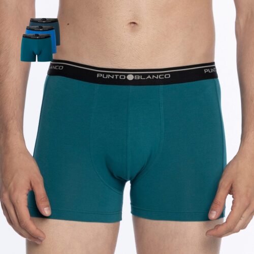 BOXER PUNTO BLANCO HOMBRE PACK 3 ALGODON