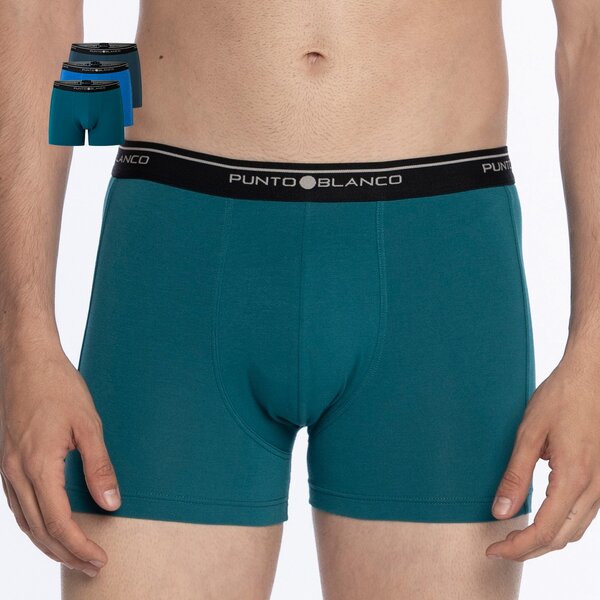 BOXER PUNTO BLANCO HOMBRE PACK 3 ALGODON