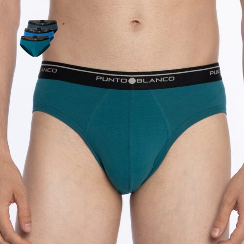 SLIP PUNTO BLANCO HOMBRE PACK 3 ALGODON